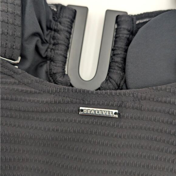 Sea Level Women's Spinnaker U Bar Bandeau One Piece Swimsuit Black Size US 8 - Picture 6 of 11